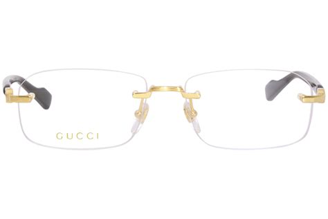 gucci eyeglass frames mens|gucci rimless glasses for men.